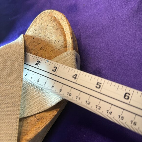 NEW📌Michael Comfy Platform Criss Cross X Straps Wedge Slip-On Sandals - Picture 9 of 12